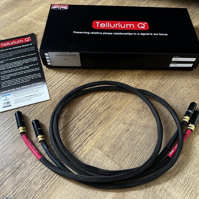 Tellurium Q Ultra Black II RCA Interconnect Cable @ Audio Therapy