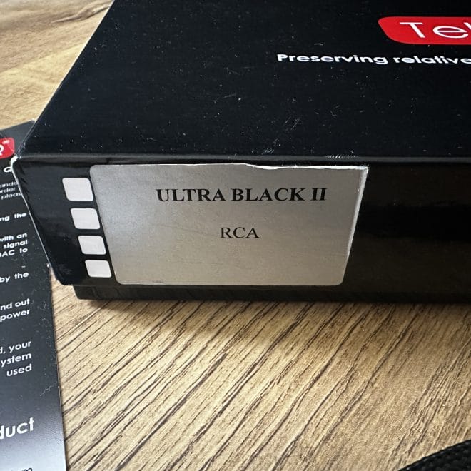 Tellurium Q Ultra Black II RCA Interconnect Cable @ Audio Therapy